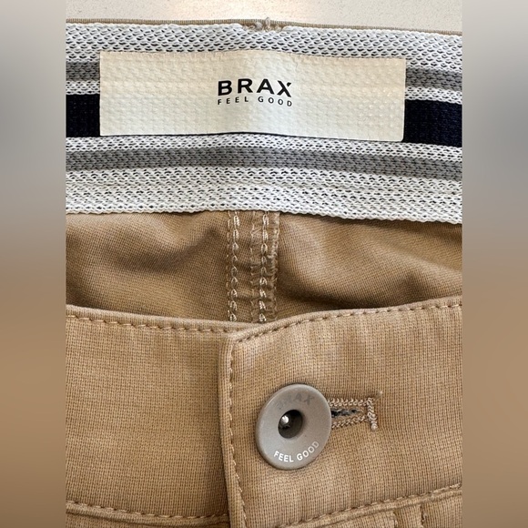 Brax Style CHUCK Men’s Five Pocket Golf Pants Size 34X29 Hi Flex Jersey Tan - Picture 5 of 13